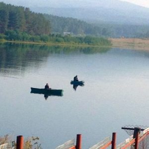 На рыбалке